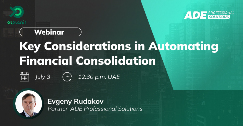 Webinar: "Key Considerations in Automating Financial Consolidation"